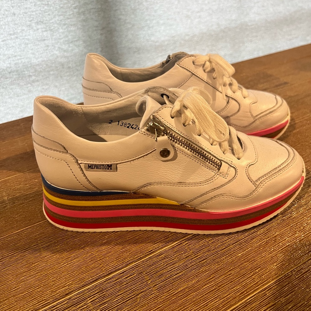 Mephisto Olimpia White women’s sneaker